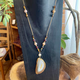 Banff Agate Slice Necklace