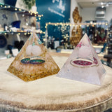 Rose Quartz Orgonite Pyramids