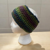 Crochet Purple Rainbow Headband