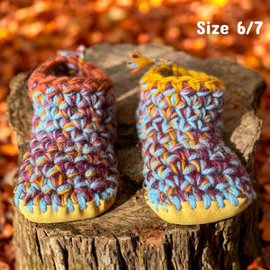 Crochet Slippers - Women’s Size 6/7 Low Rise