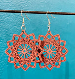 Wooden Cutout Earrings