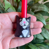 Black Cat Candle Cup - Clay by Wojo