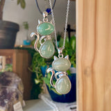 Green Aventurine Kitty Pendants