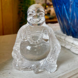 Clear Quartz Carved Laughing Buddha Statue