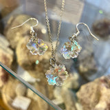 SnowFlake Aura Earring &Necklace Set- Made by Wojo