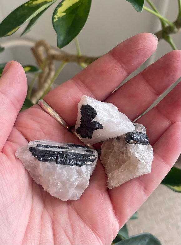 Raw Tourmalinated Quartz