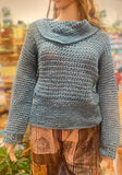 Crochet Sweater - Teal