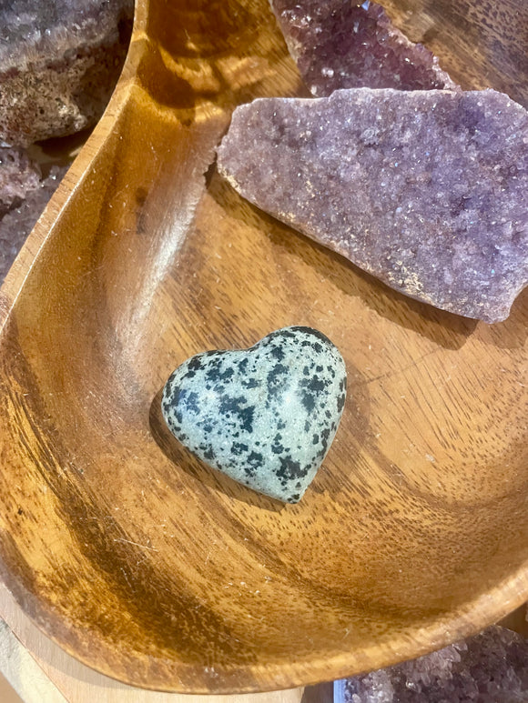 Dalmatian Jasper Hearts