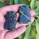 Labradorite Owl Figurines