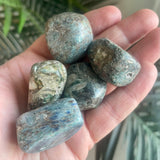 Green Kyanite Tumble Stone