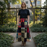 Quilted Skirts * - Nepal Acrylic Skirts Size Large