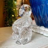 Clear Quartz Carved Laughing Buddha Statue