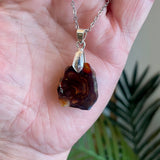 Fire Agate Pendant - Local Artist Bob Deschamp