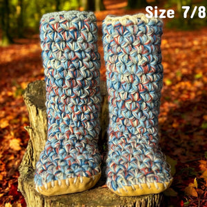 Crochet Slippers - Women’s Size 7/8 High Rise
