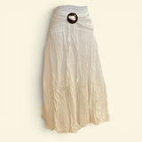 Coconut Buckle Cotton Skirts - One Size Sm-XL
