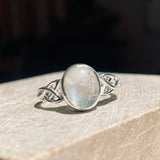 Rainbow Moonstone Ring Size 10
