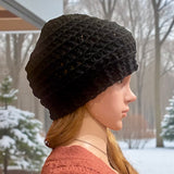 Crochet Beanie Hat *- Black by Wojo!