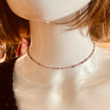 Beaded Choker By Wojo - Pink
