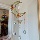 Faery Butterfly Suncatcher with Quartz