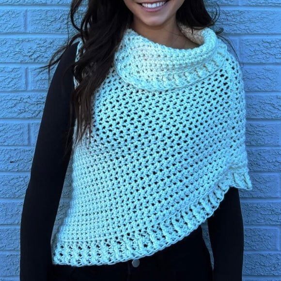 Crochet Shawl * - Cream - By Wojo