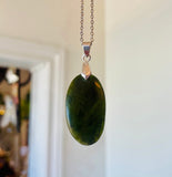 Jade Pendant -Hand Carved BC Jade By Bob Deschamps