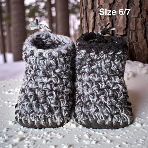 Crochet Slippers - Size 6/7 Low Rise