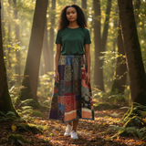 Quilted Skirts * - Nepal Acrylic Skirts Size Large