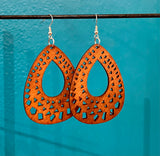 Wooden Cutout Earrings