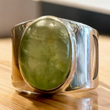 Green Kyanite Ring Size 12