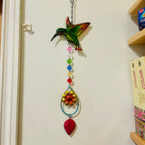 Metal Hummingbird Suncatcher