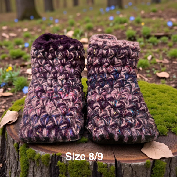 Slippers * - Size 8/9 Low Rise Light Purples
