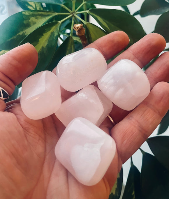 Pink Mangano Calcite Tumble Stone