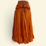 Coconut Buckle Cotton Skirts - One Size Sm-XL