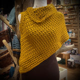 Crochet Shawl by Wojo - Goldenrod