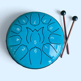 6 Inch Steel Tongue Drum - 11 Notes - Rain Drum