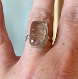 Rutilated Quartz Ring Size 8