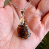 Fire Agate Pendant - Local Artist Bob Deschamp