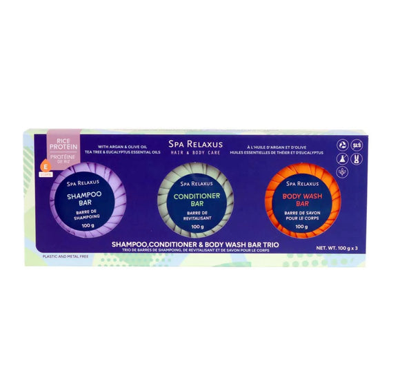Spa Relaxus 3 Bar Trio - Tea Tree & Eucalyptus