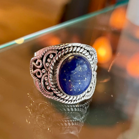 Lapis Lazuli Ring Size 7.5