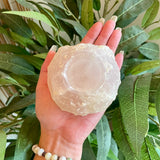 Selenite Candle Holder