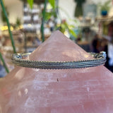 Sterling Silver India Bangle with Hinge