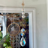 Gold Lotus Suncatcher