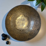 Tibetan Singing Bowl - Harmonic Bowl, Notes D and G- Sacral and Throat Chakra