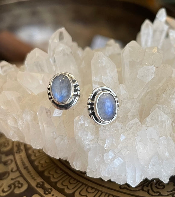 Labradorite Stud Earrings