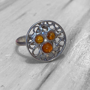 Amber Ring Size 7