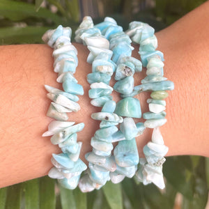 Larimar Chip Bracelet