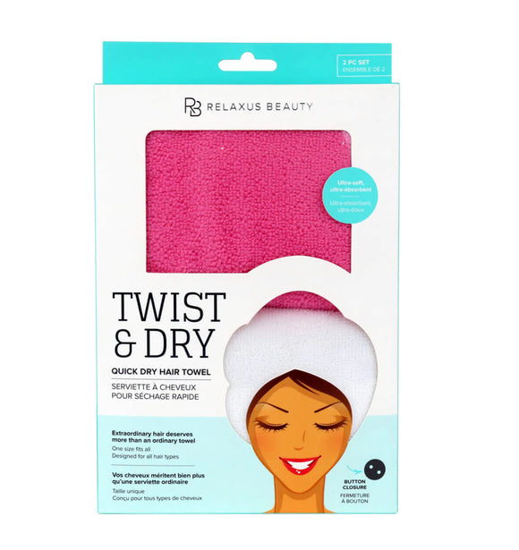 Twist N Dry Hair Towel - Set of 2