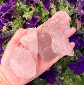 Raw Rose Quartz Chunks