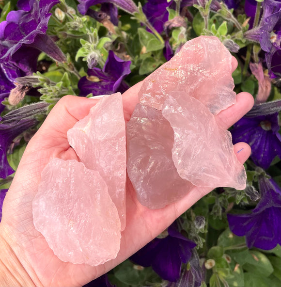 Raw Rose Quartz Chunks