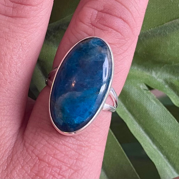 Blue Apatite Ring Size 7
